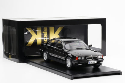 1:18 kk Scale BMW 740i E38 Serie 1 1994 schwarz metallic Diecast KKDC180366