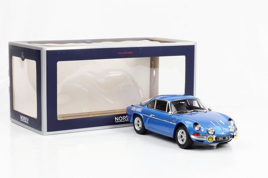 1:18 Renault Alpine A110 1600S 1972 blau metallic mit Dekor Norev 185307