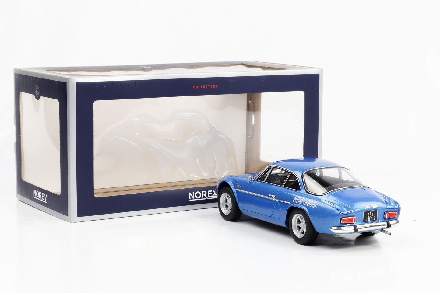 1:18 Renault Alpine A110 1600S 1972 blau metallic mit Dekor Norev 185307