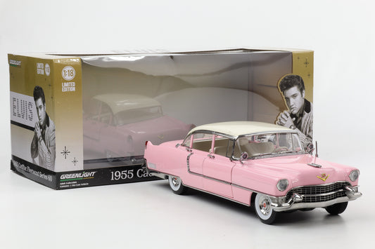 1:18 Greenlight Elvis 1955 Cadillac Fleetwood Series 60 rosa Moviecar 12950 diecast