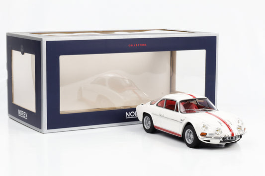 1:18 Renault Alpine A110 1600S 1971 weiss / roter Streifen Norev 185303