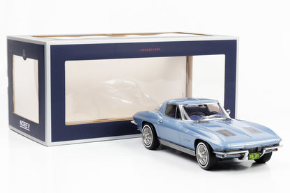 1:18 Chevrolet Corvette Sting Ray 1963 hellblau metallic Norev 189050