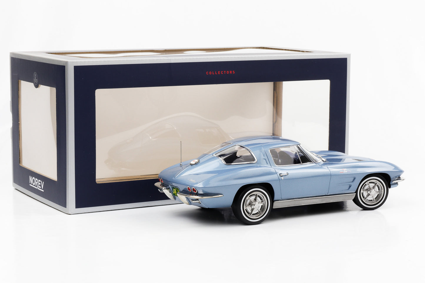 1:18 Chevrolet Corvette Sting Ray 1963 hellblau metallic Norev 189050