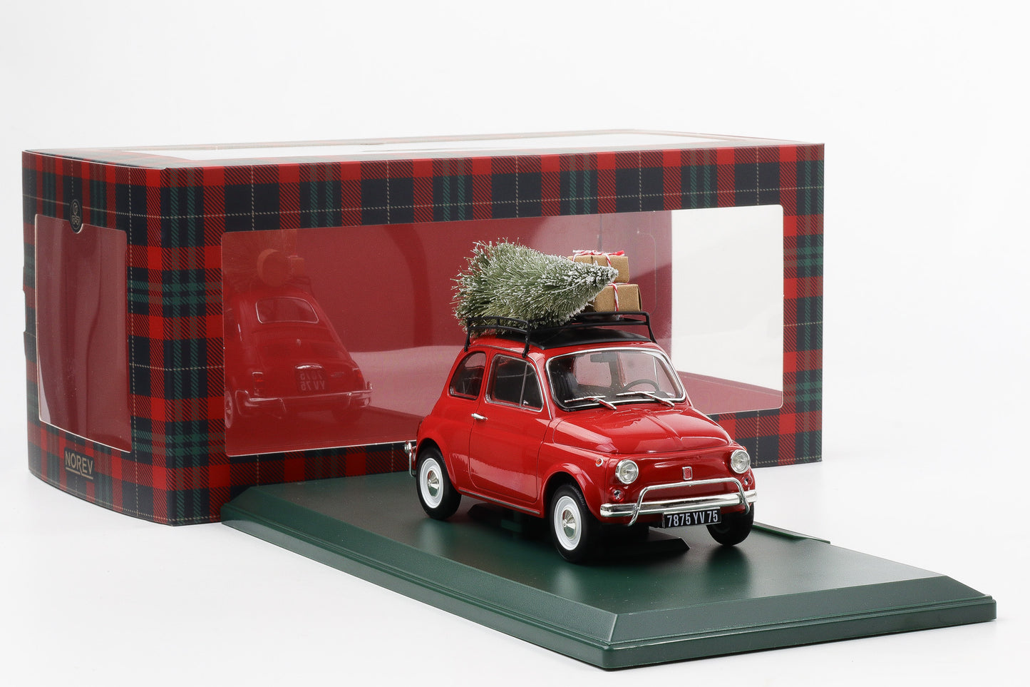 1:18 Norev Fiat 500 L 1968 red Christmas Edition Weihnachten diecast