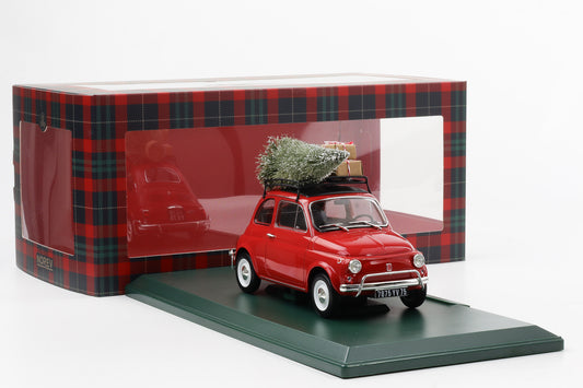 1:18 Norev Fiat 500 L 1968 red Christmas Edition Weihnachten diecast