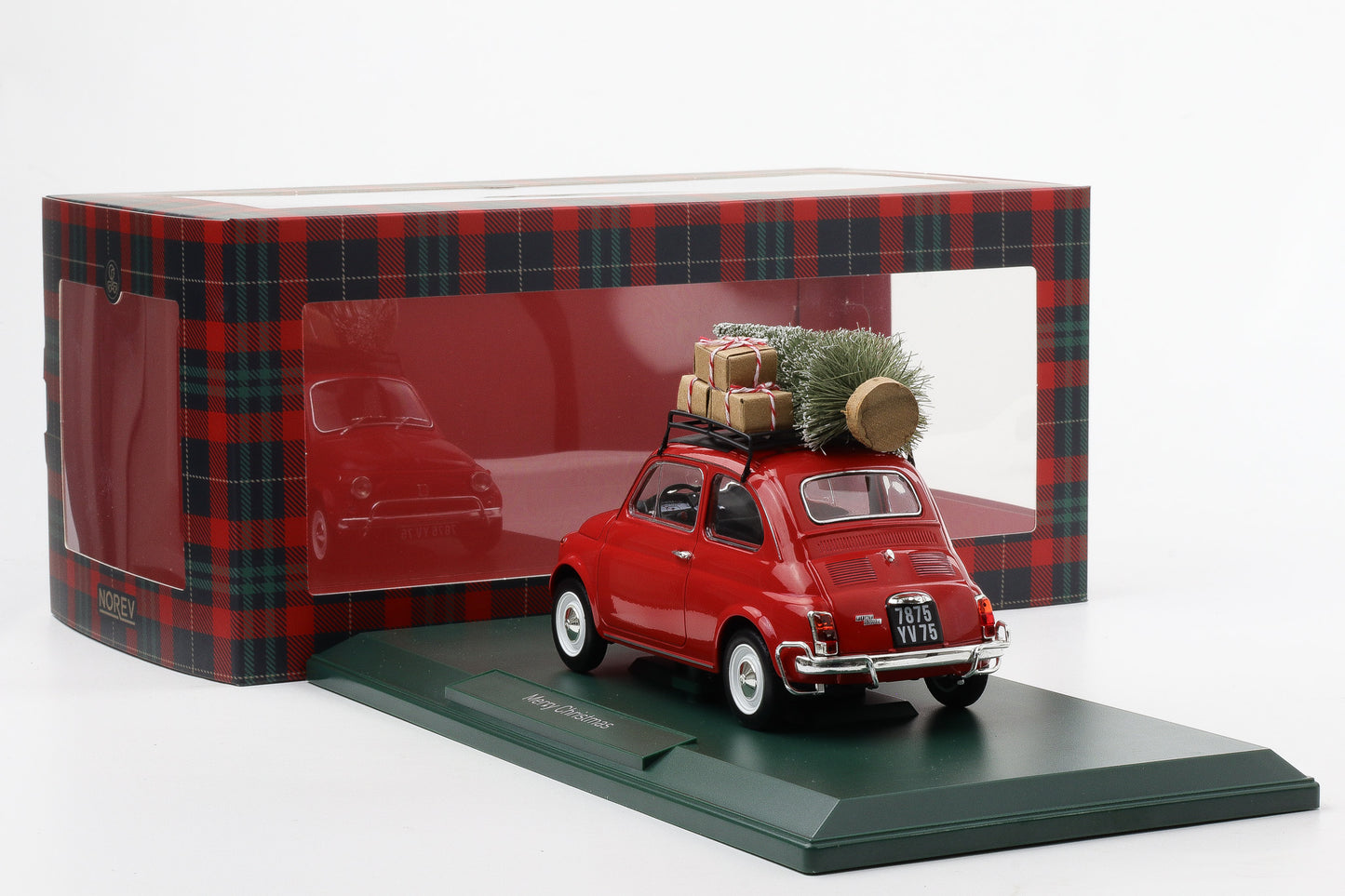 1:18 Norev Fiat 500 L 1968 red Christmas Edition Weihnachten diecast