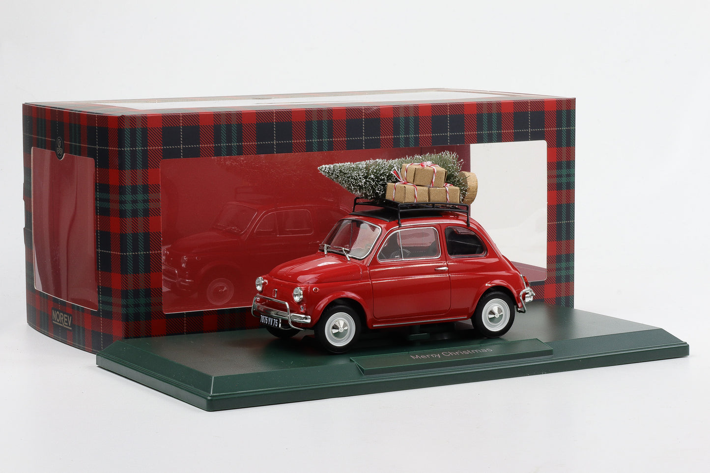 1:18 Norev Fiat 500 L 1968 red Christmas Edition Weihnachten diecast