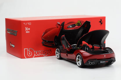 1:18 Bburago Signature Ferrari Monza SP1 2019 rot metallic 18-16909RM
