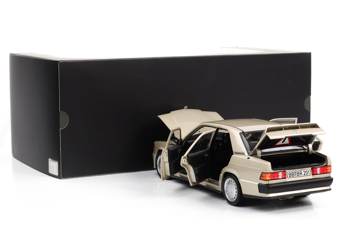 1:18 Norev Mercedes-Benz 190E W201 2.3-16V Rauchsilber Dealer B66040664