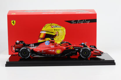 1:18 BURAGO Ferrari F1 Sf-23 #44 Fiorano 2025 Lewis Hamilton with SHOWCASE
