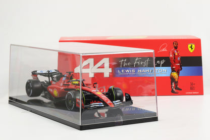 1:18 BURAGO Ferrari F1 Sf-23 #44 Fiorano 2025 Lewis Hamilton with SHOWCASE