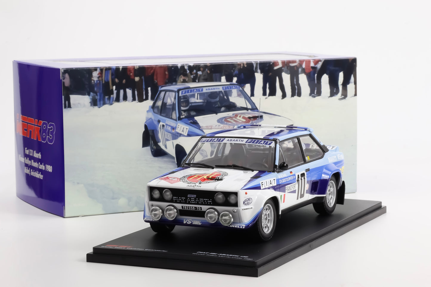 1:18 Werk83 Fiat 131 Abarth #10 Winner Rallye Monte Carlo 1980 Röhrl Geistdörfer