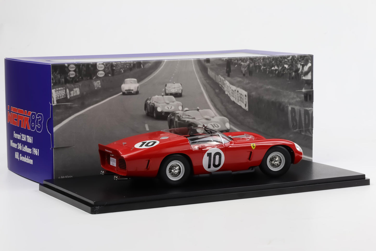 1:18 Werk83 Ferrari 250 TR61 #10 Winner 24h LeMans 1961 Gendebien Hill