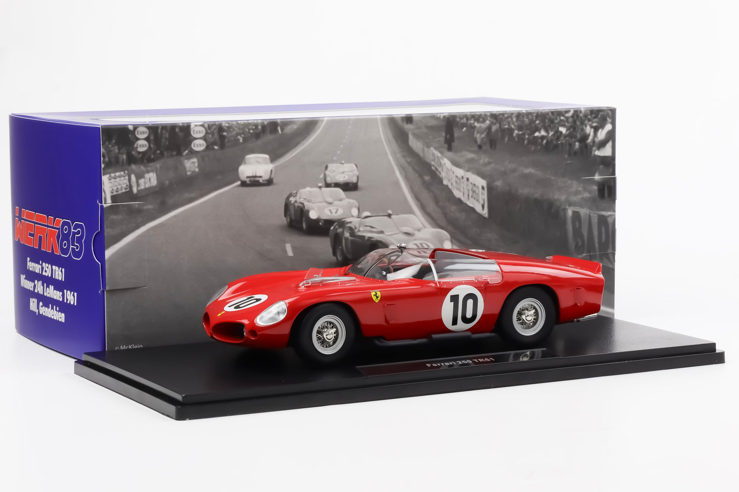 1:18 Werk83 Ferrari 250 TR61 #10 Winner 24h LeMans 1961 Gendebien Hill