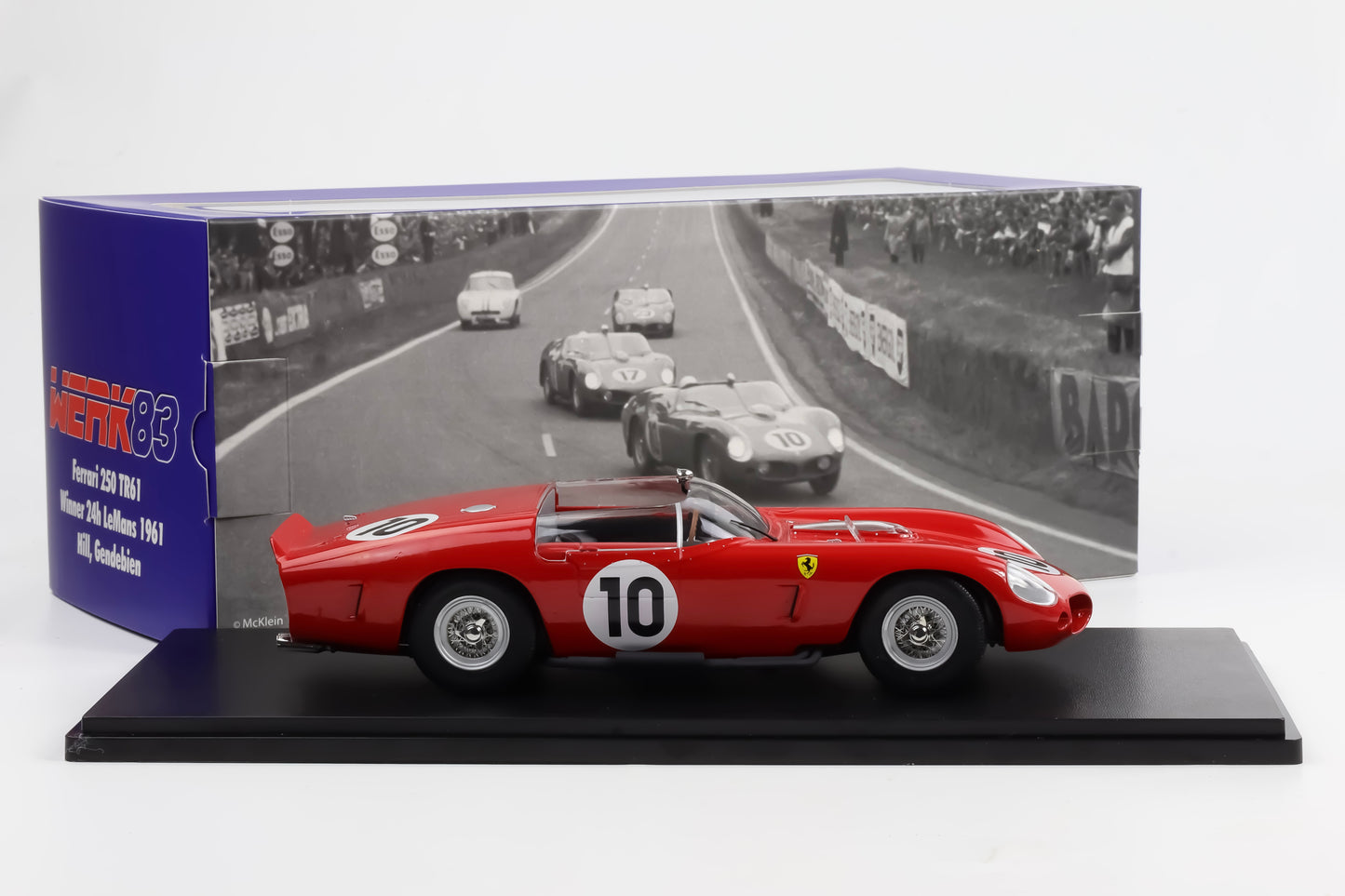 1:18 Werk83 Ferrari 250 TR61 #10 Winner 24h LeMans 1961 Gendebien Hill