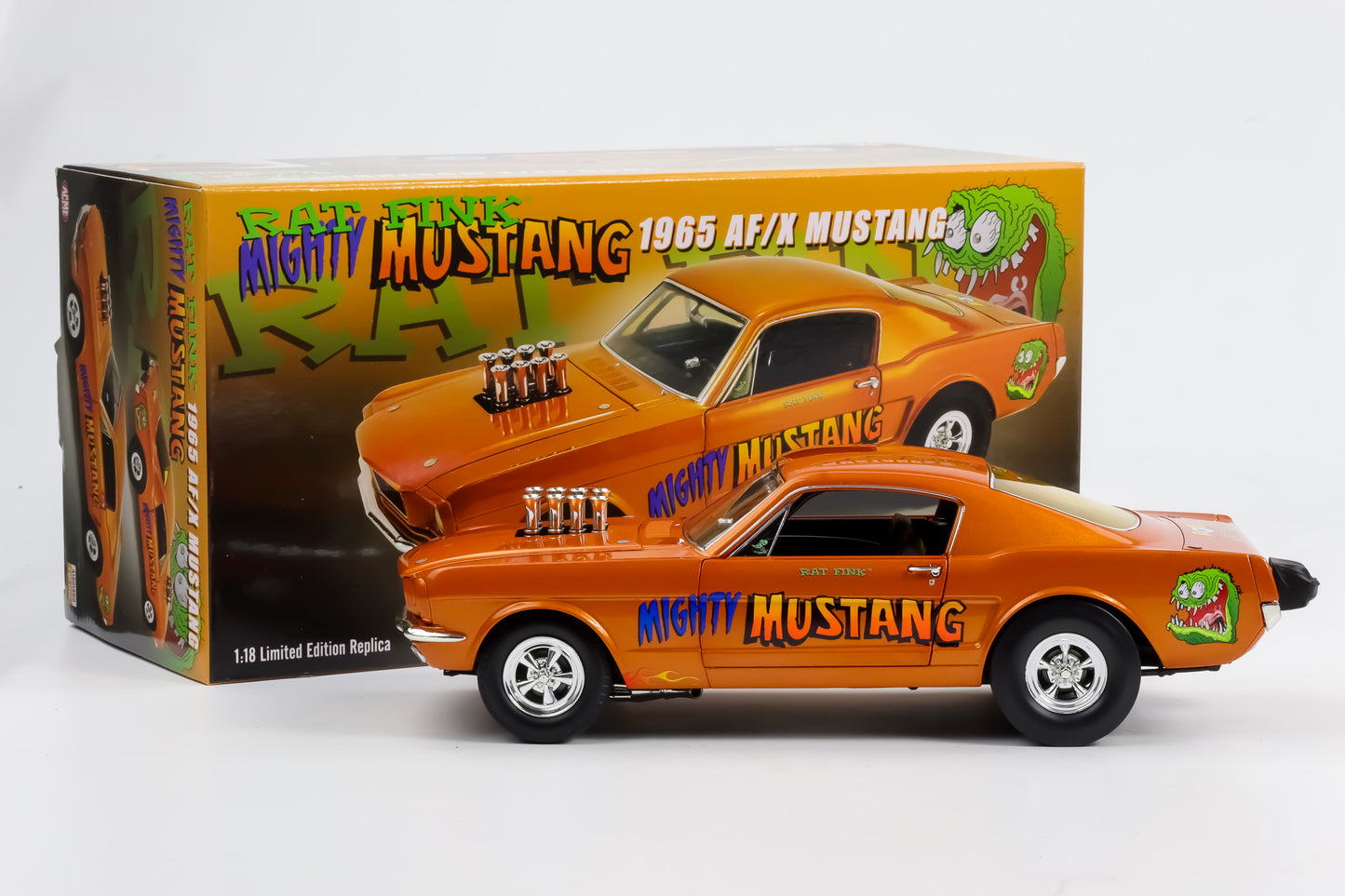 1:18 ACME Ford Mustang AF/X Rat Fink Mighty Mustang 1965 A1801860