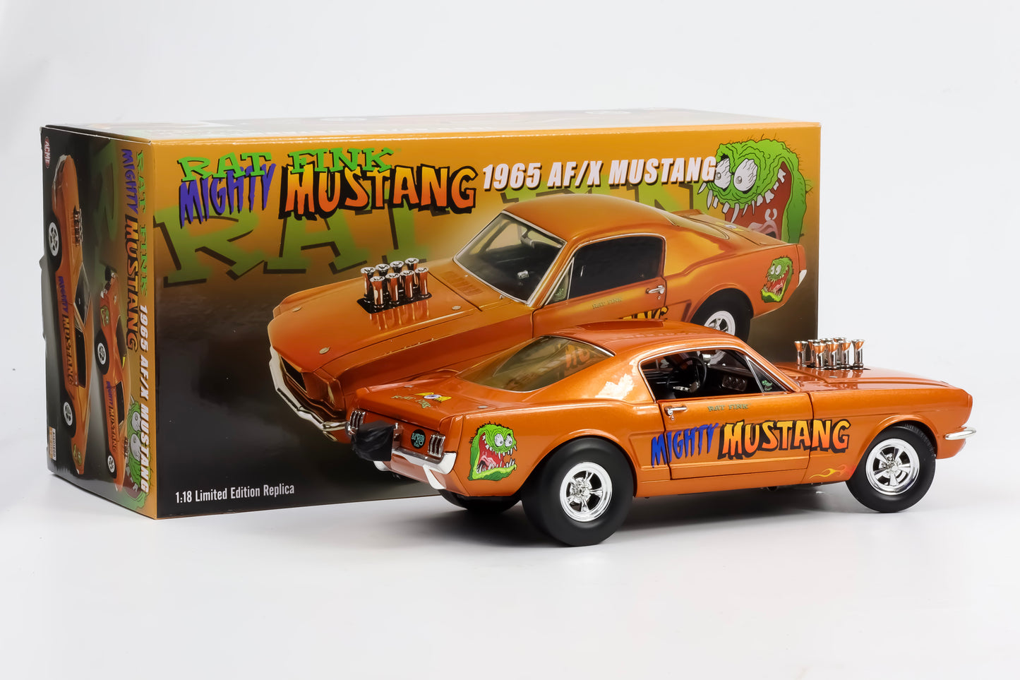 1:18 ACME Ford Mustang AF/X Rat Fink Mighty Mustang 1965 A1801860