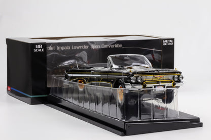 1:18 Sun Star Chevrolet Impala 1961 Open Cabrio Lowrider schwarz 2110