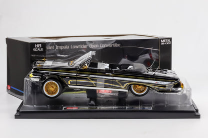 1:18 Sun Star Chevrolet Impala 1961 Open Cabrio Lowrider schwarz 2110