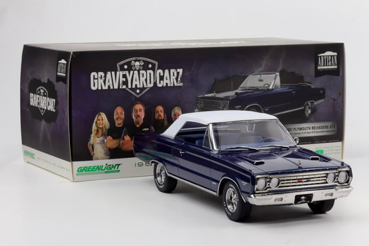 1:18 Greenlight  Greenlight Plymouth Belvedere Gtx Cabriolet Graveyard Carz 1967
