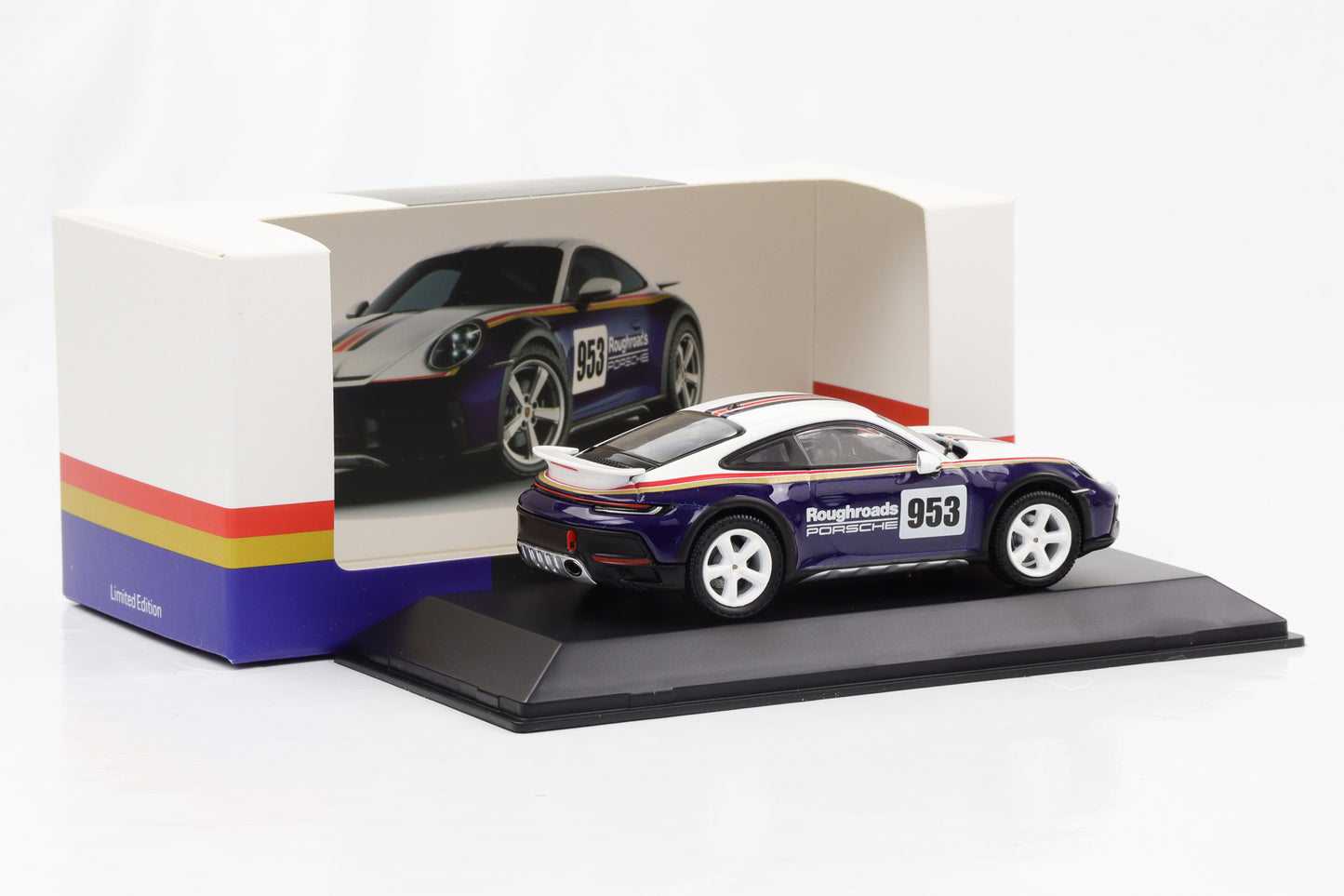 1:43 Porsche 911 992 4x4 Dakar Roughroads #953 rothmans blue WAP dealer