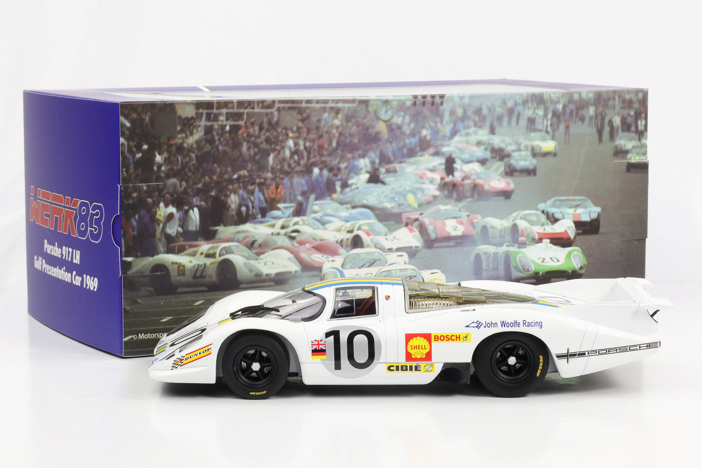 1:18 Porsche 917 LH #10 24h LeMans 1969 Woolfe Linge WERK83 diecast