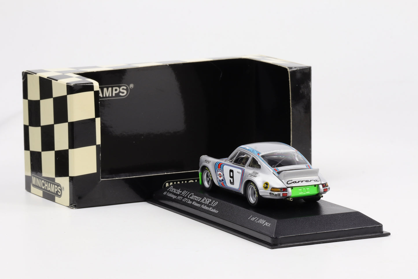 1:43 Minichamps Porsche 911 Carrera RSR 3.0 6h Vallelunga 1973 GT Class Winners