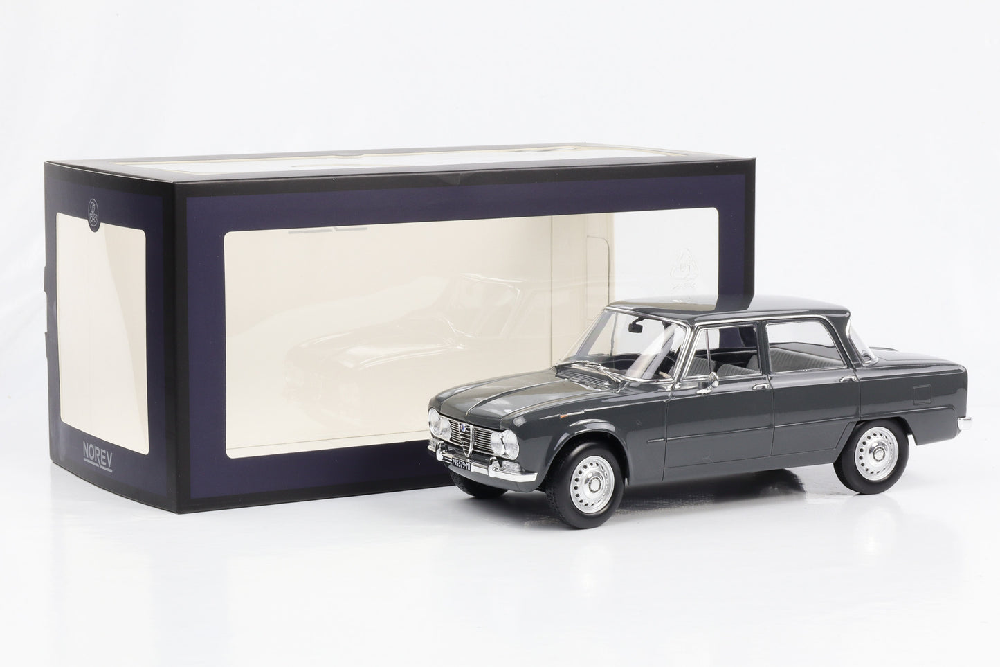 1:18 Alfa Romeo Giulia ti 1964 Grigio Graphite Norev 187973 diecast