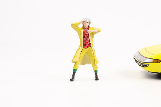1:18 Triple9 Figur Dr. Emmett Brown Back to the Future Movie Diorama Figuren
