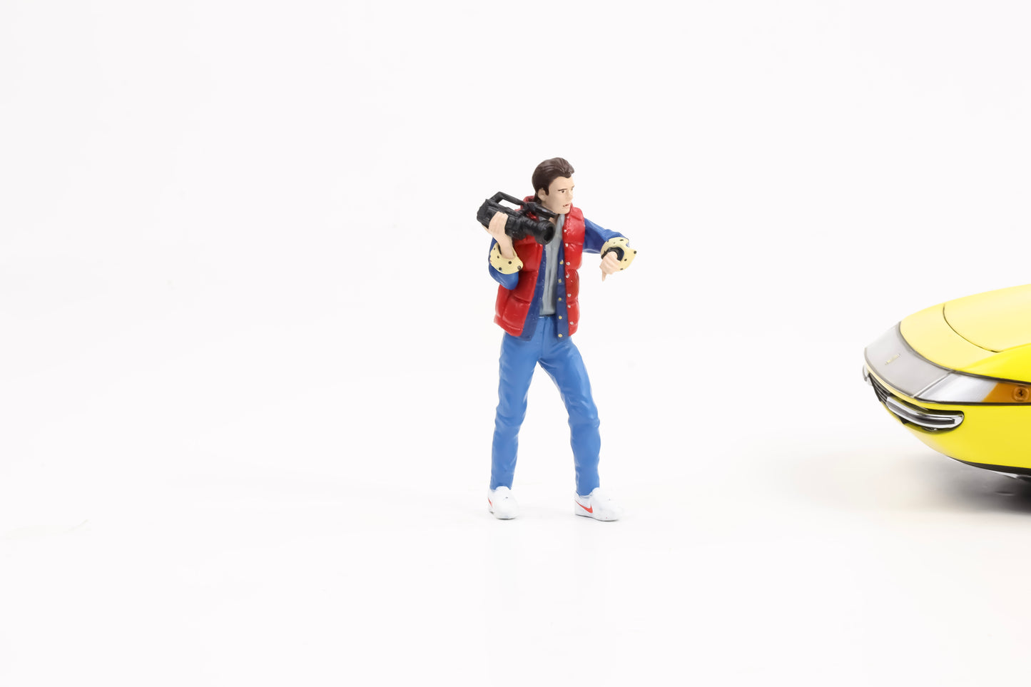 1:18 Cartrix Figur Marty McFly Back To The Future Zurück in die Zukunft Diorama Figuren