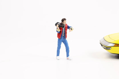 1:18 Cartrix Figur Marty McFly Back To The Future Zurück in die Zukunft Diorama Figuren