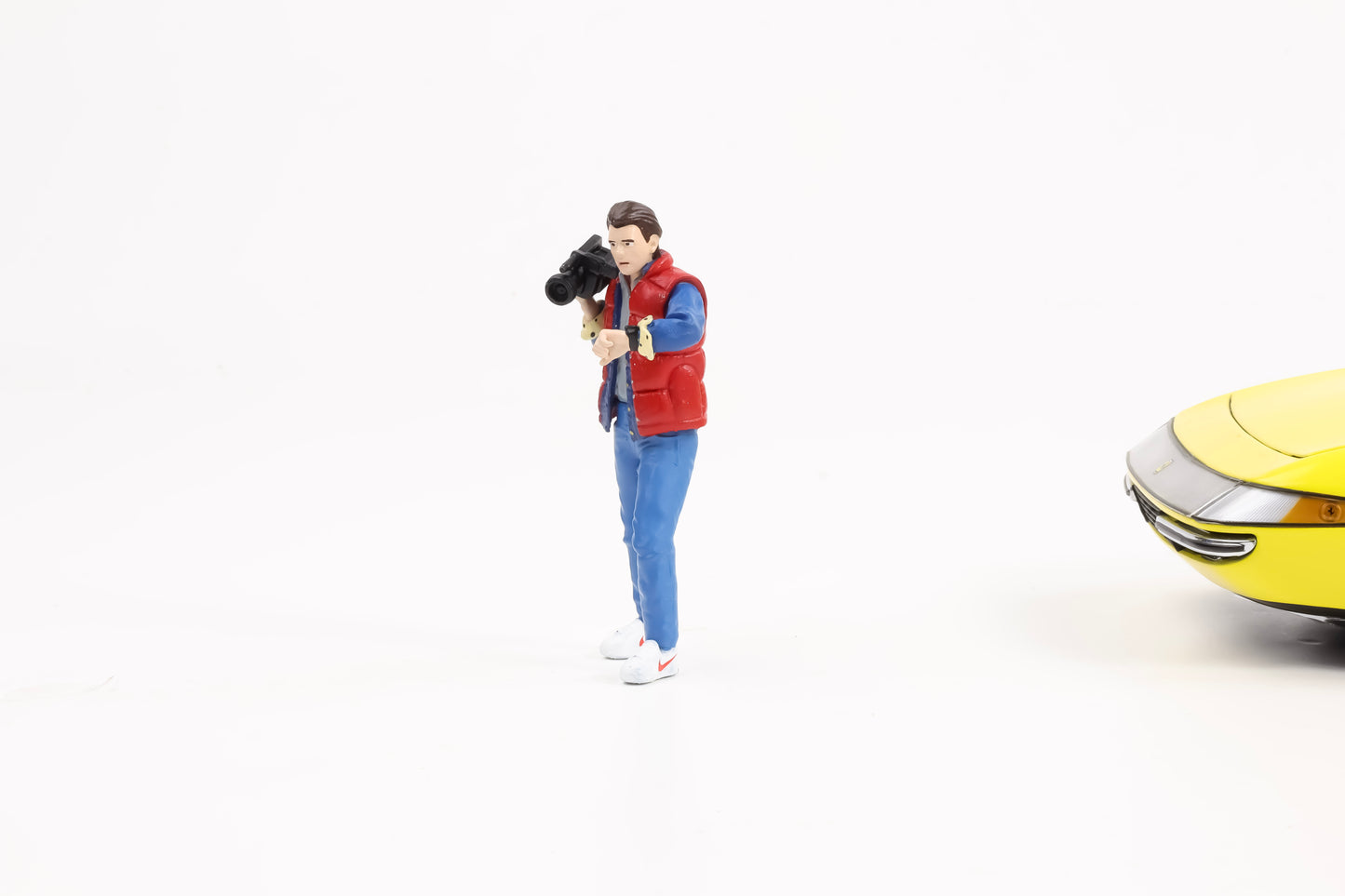 1:18 Cartrix Figur Marty McFly Back To The Future Zurück in die Zukunft Diorama Figuren