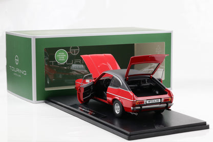 1:18 Touring Modelcars Ford Capri II Ghia 3.0 1974 - 1977 spanish red full opening