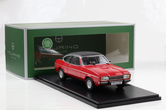 1:18 Touring Modelcars Ford Capri II Ghia 3.0 1974 - 1977 spanish red full opening