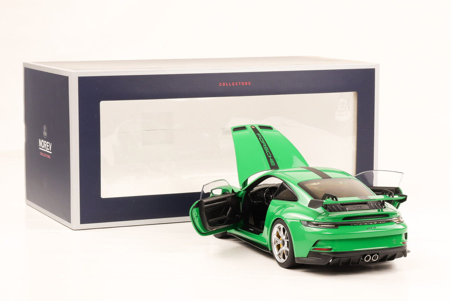 1:18 Norev Porsche 911 992 GT3 grün opening grüner Streifen mit Schrift 2021 187601