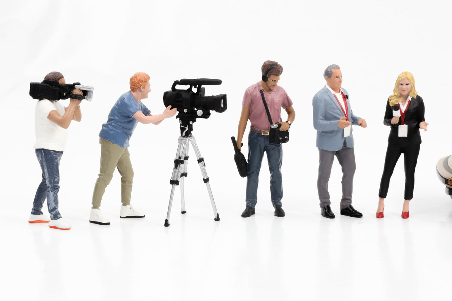 1:24 Figuren Set On-Air TV Movie Reportage American Diorama Figur 1 - 5