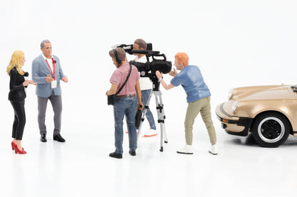 1:24 Figuren Set On-Air TV Movie Reportage American Diorama Figur 1 - 5