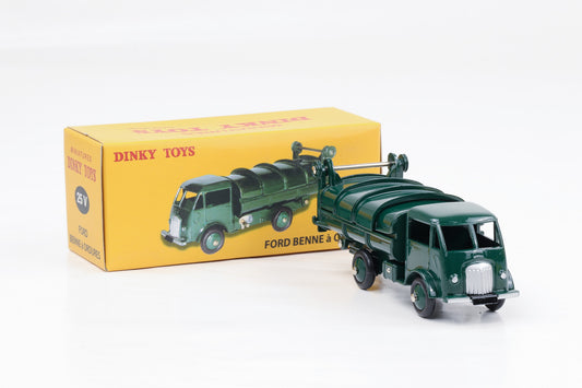 Dinky Toys Atlas Ford Benne a Ordures LKW grün 25 V Müllwagen Repro