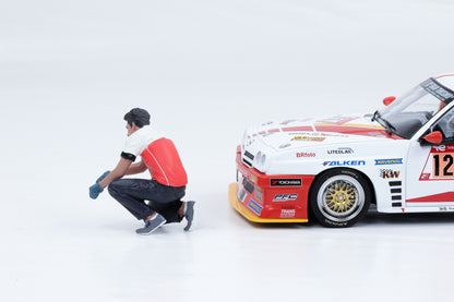 1:18 Figur Race Crew Pit Stop Mechaniker Figuren American Diorama 19005 #5