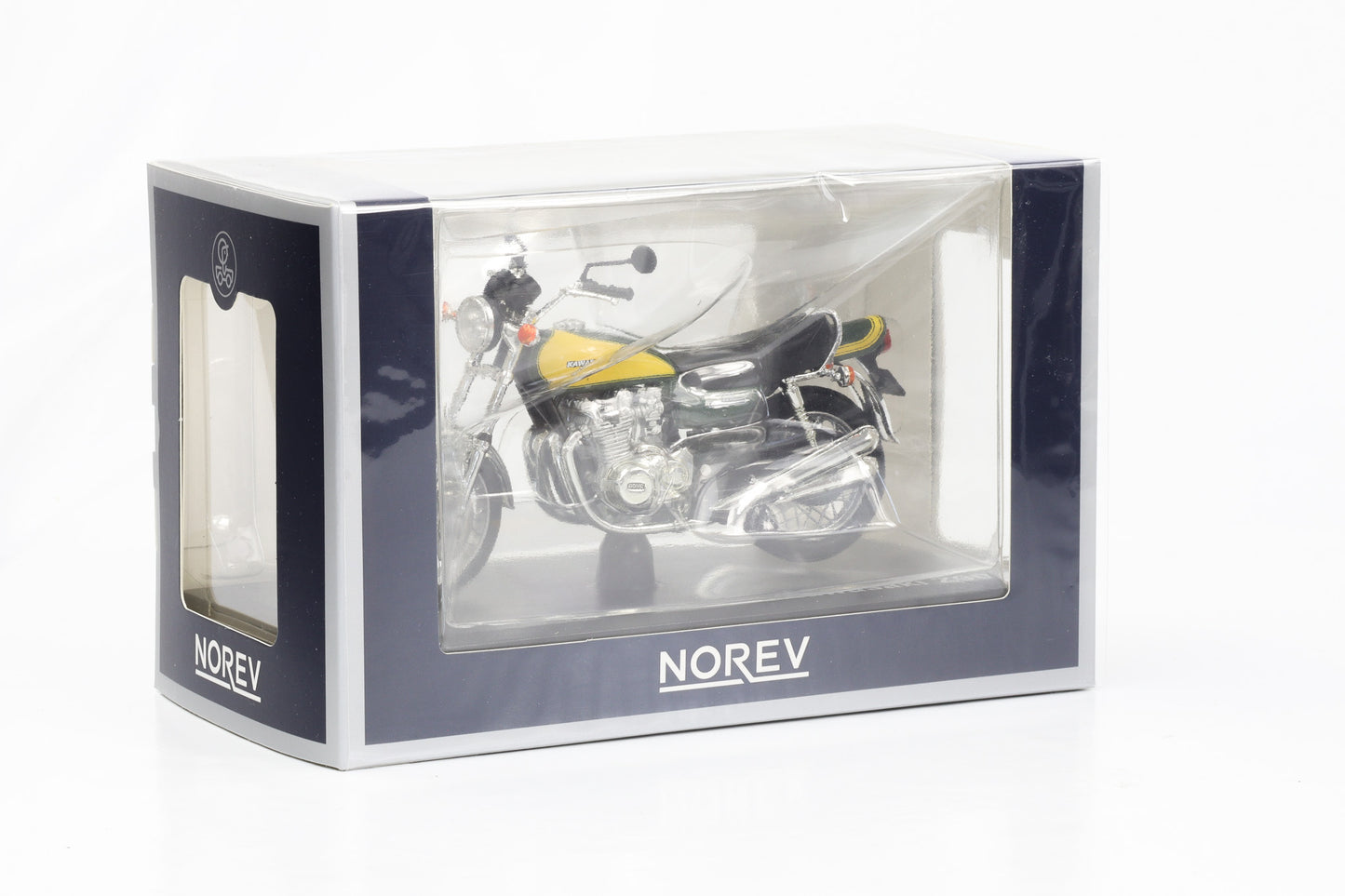 1:18 Kawasaki Z900 gelb-grün-schwarz Motorrad Norev 182030