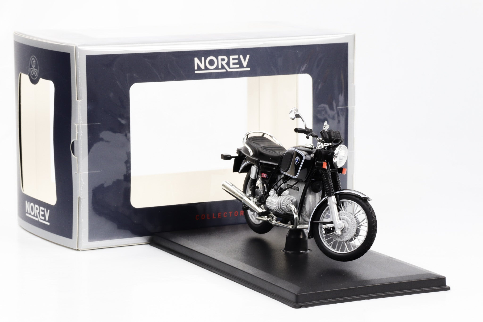 1:18 BMW R90 black motorcycle bike Norev 182035