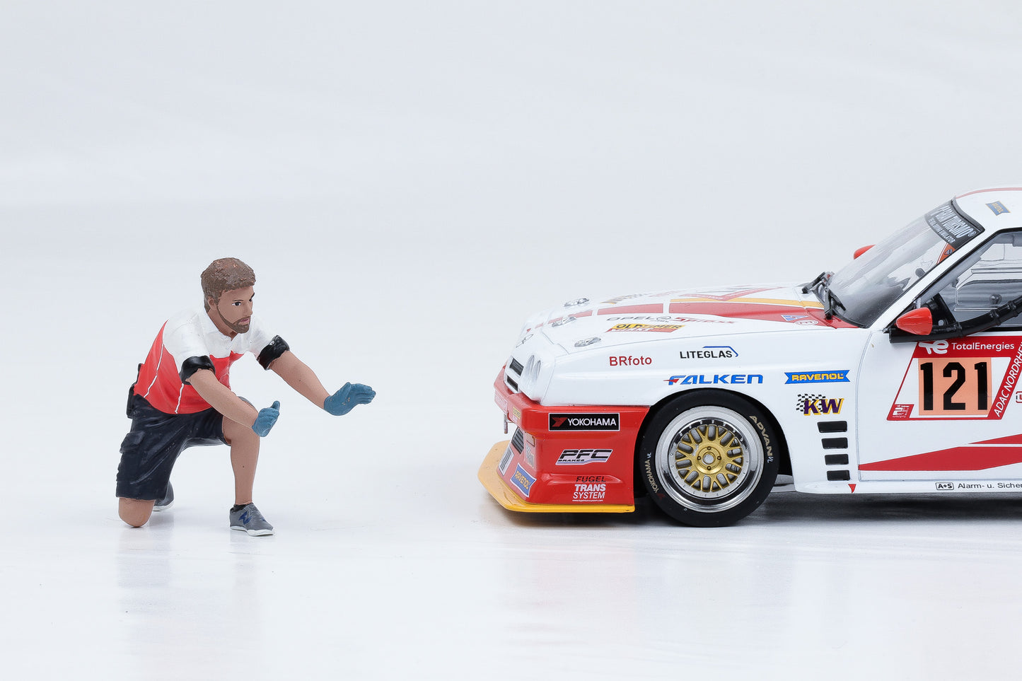 1:18 Figur Race Crew Pit Stop Mechaniker Figuren American Diorama 19001 #1