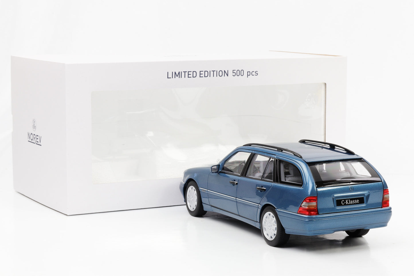 1:18 Mercedes-Benz C200 T-Modell Kombi S202 1997 Aquamarin-metallic Norev limited