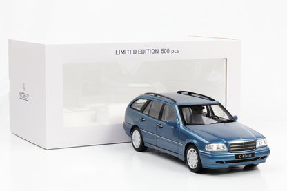 1:18 Mercedes-Benz C200 T-Modell Kombi S202 1997 Aquamarin-metallic Norev limited