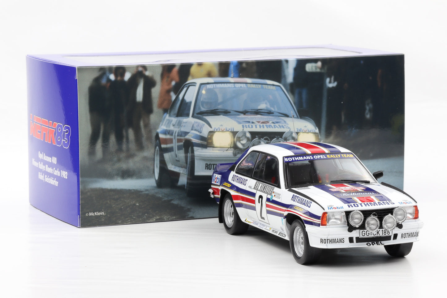 1:18 Werk83 Opel Ascona 400 Night Version #2 Winner Rallye Monte Carlo 1982 Röhrl