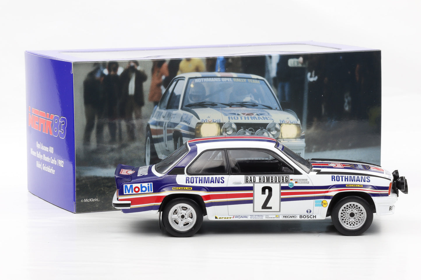 1:18 Werk83 Opel Ascona 400 Night Version #2 Winner Rallye Monte Carlo 1982 Röhrl