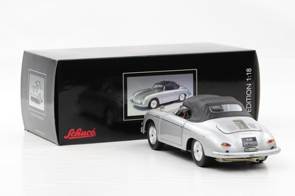 1:18 Schuco Porsche 356 A Speedster 1955/59 silber mit Verdeck opening diecast