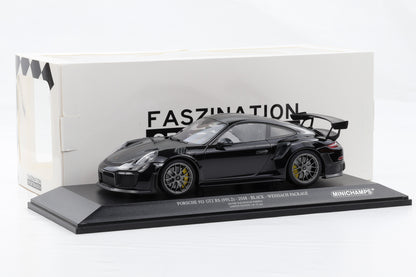 1:18 Minichamps Porsche 911 GT2 RS 991.2 2018 black Weissach Package Magnesium Wheels