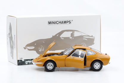 1:18 Minichamps Opel GT ocker 1970 opening 150 049031