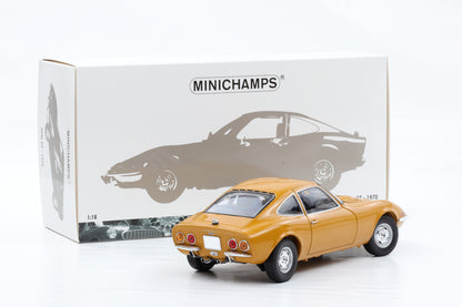 1:18 Minichamps Opel GT ocker 1970 opening 150 049031